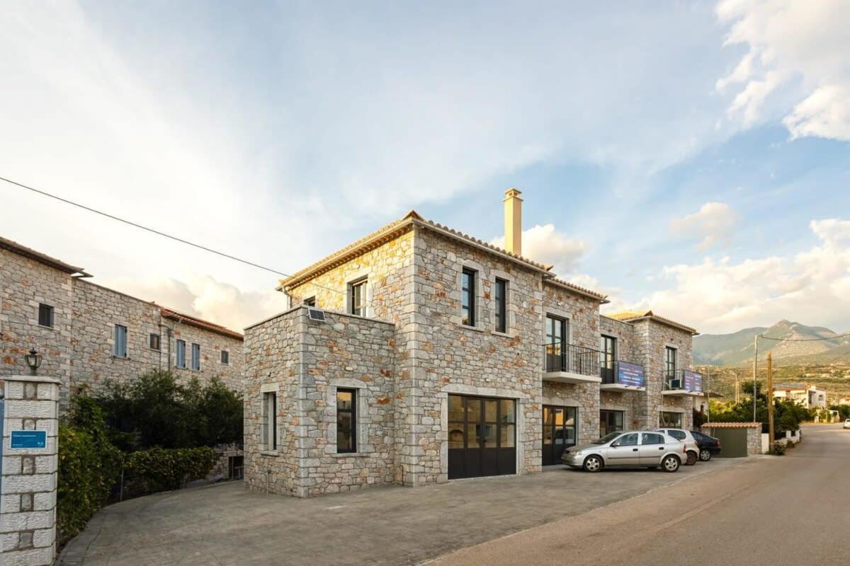 Mani Stone Built Home A Breath Away To The Sea Stoupa Exterior photo