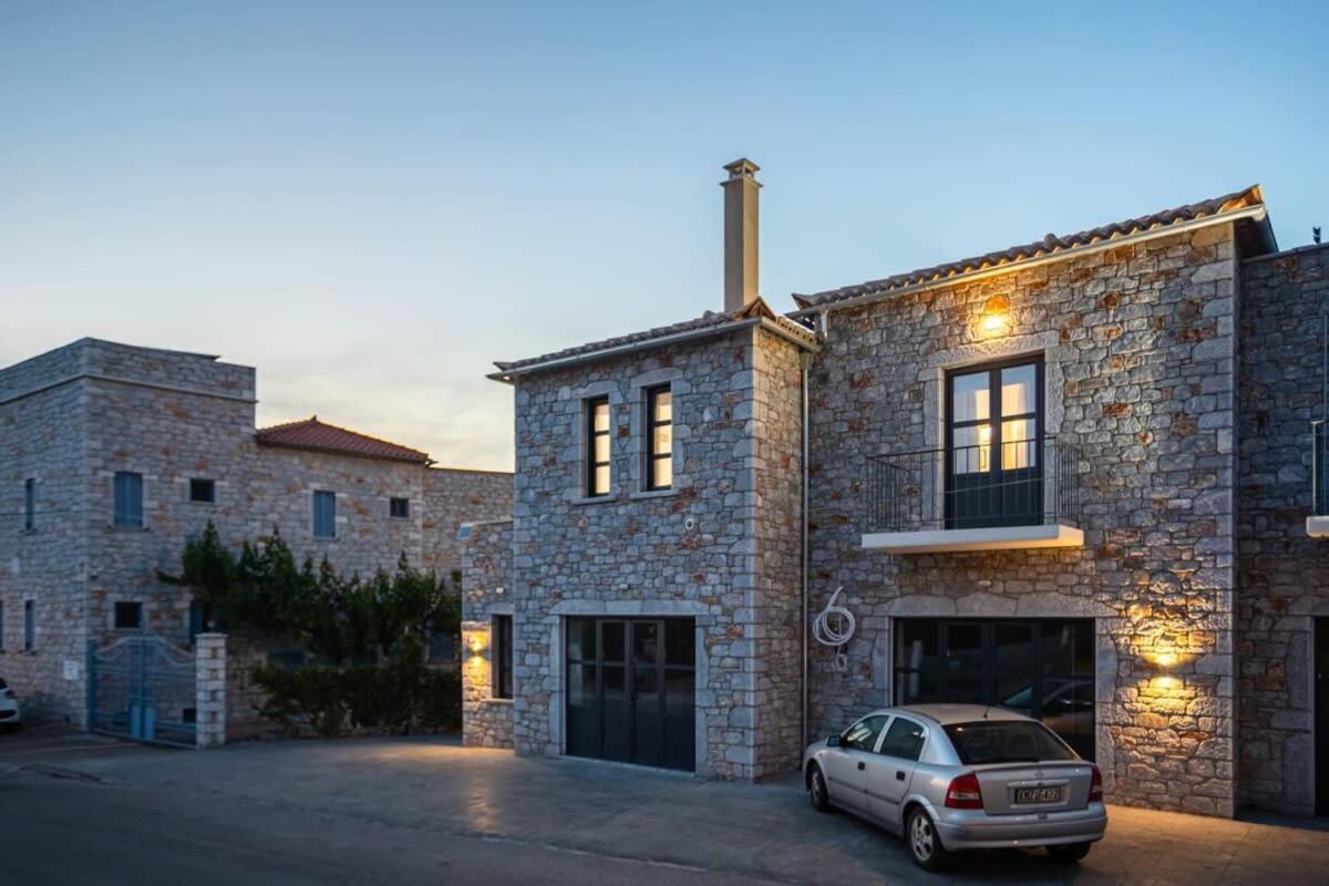 Mani Stone Built Home A Breath Away To The Sea Stoupa Exterior photo